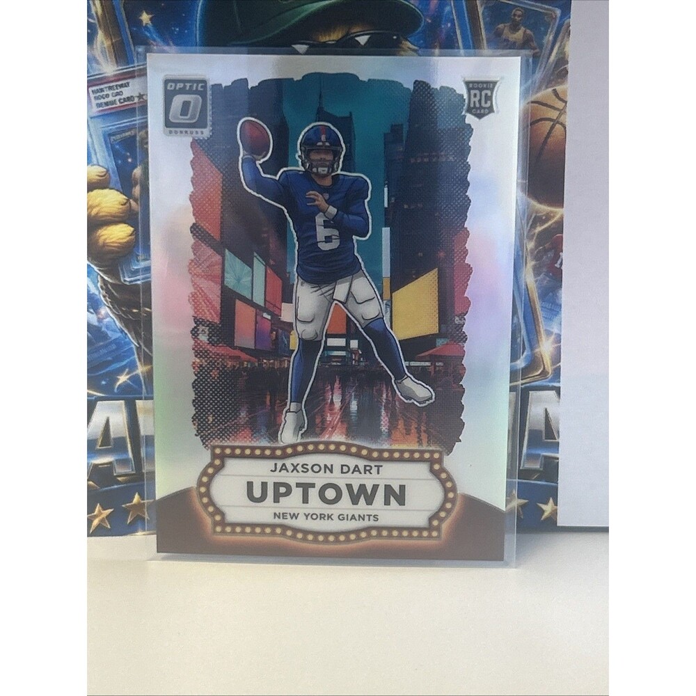 2025 Panini Donruss Optic Football JAXSON DART Uptown SSP RC #11 Case Hit GIANTS